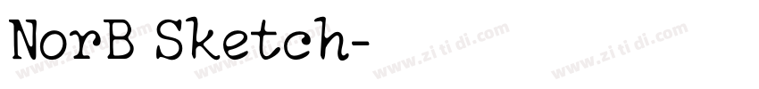 NorB Sketch字体转换 NorB Sketch字体转换